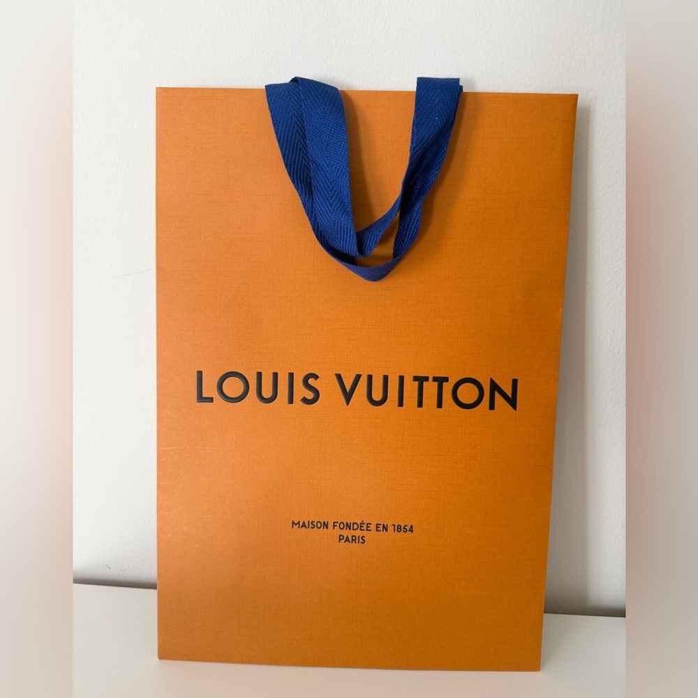 LOUIS VUITTON Paper Bag Authentic Empty Gift Bag 14"x10"x4.5" New